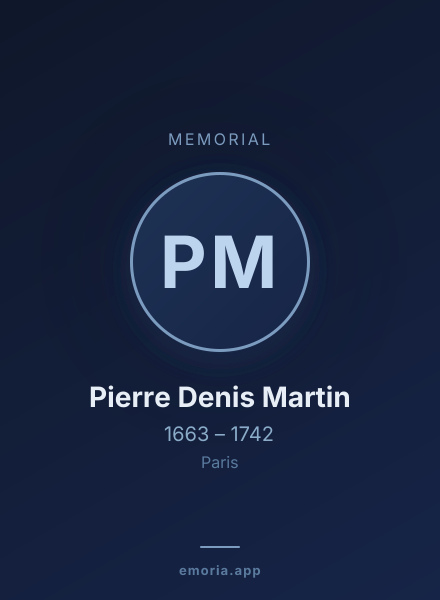 Memorial portrait of Pierre Denis Martin