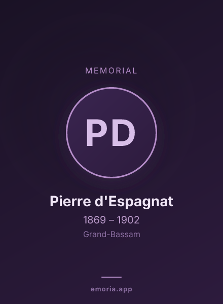 Memorial portrait of Pierre d'Espagnat