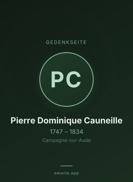 Gedenkportrait von Pierre Dominique Cauneille