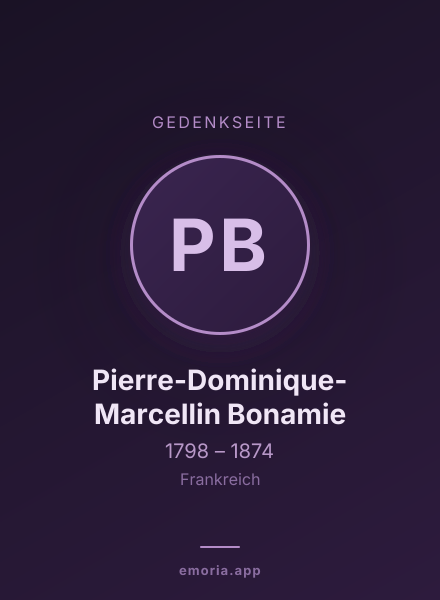 Gedenkportrait von Pierre-Dominique-Marcellin Bonamie