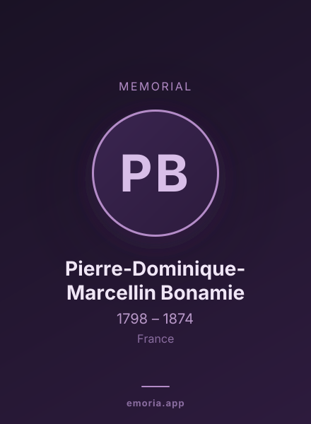 Memorial portrait of Pierre-Dominique-Marcellin Bonamie