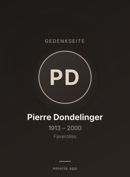Gedenkportrait von Pierre Dondelinger
