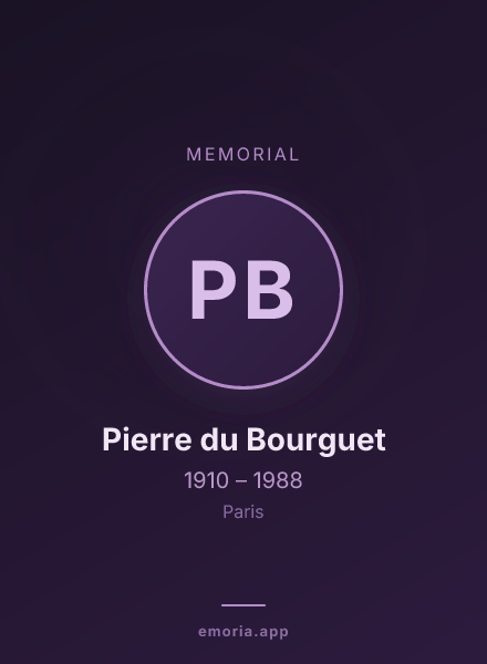 Memorial portrait of Pierre du Bourguet