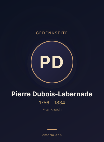 Gedenkportrait von Pierre Dubois-Labernade