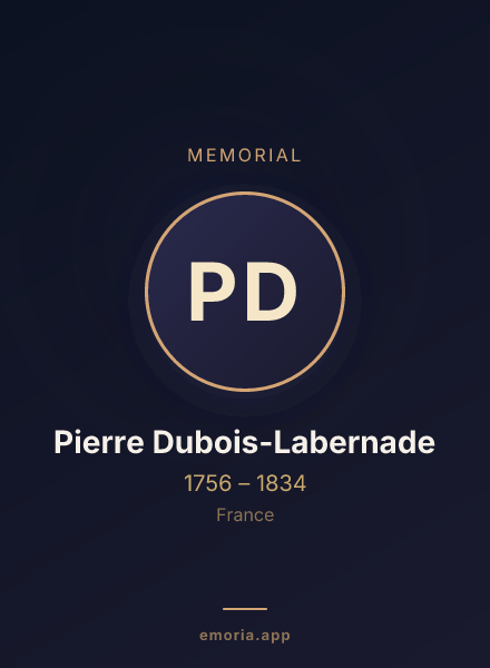 Memorial portrait of Pierre Dubois-Labernade