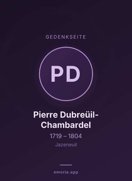 Gedenkportrait von Pierre Dubreüil-Chambardel
