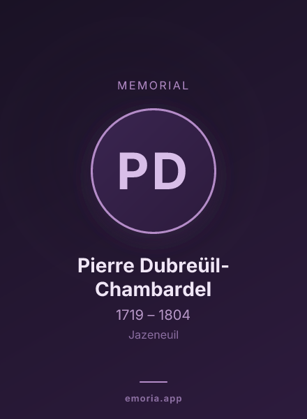 Memorial portrait of Pierre Dubreüil-Chambardel