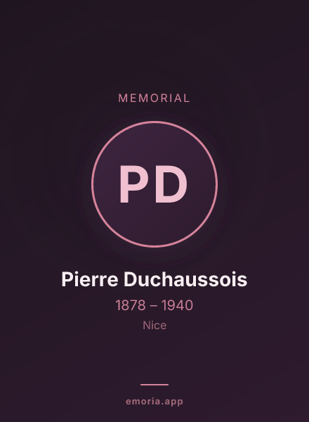 Memorial portrait of Pierre Duchaussois