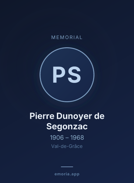Memorial portrait of Pierre Dunoyer de Segonzac