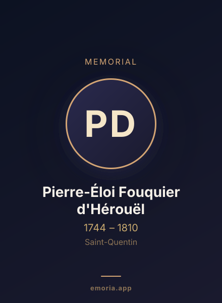 Memorial portrait of Pierre-Éloi Fouquier d'Hérouël