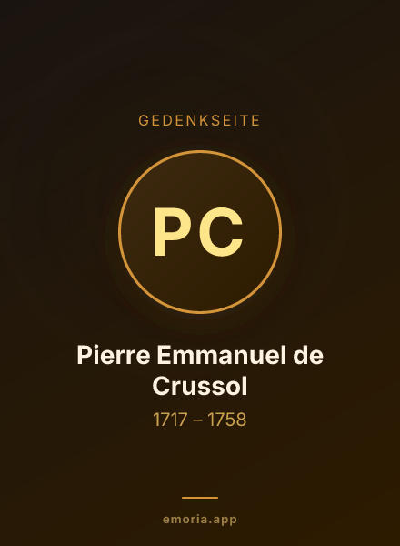 Gedenkportrait von Pierre Emmanuel de Crussol