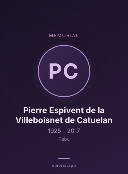 Memorial portrait of Pierre Espivent de la Villeboisnet de Catuelan