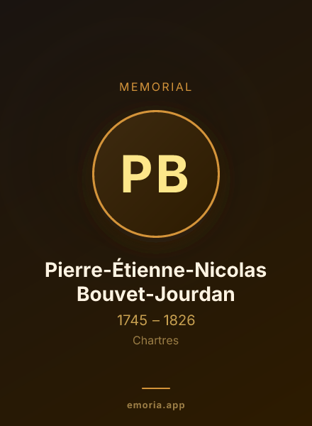 Memorial portrait of Pierre-Étienne-Nicolas Bouvet-Jourdan