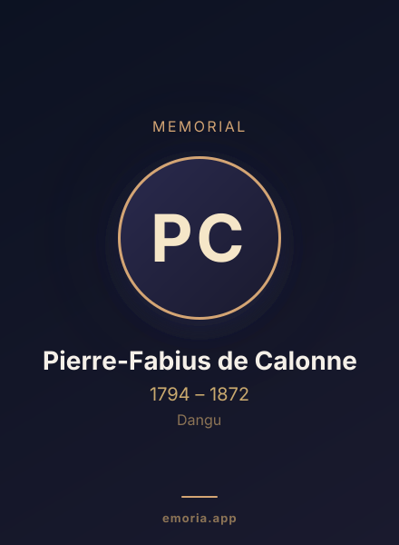 Memorial portrait of Pierre-Fabius de Calonne