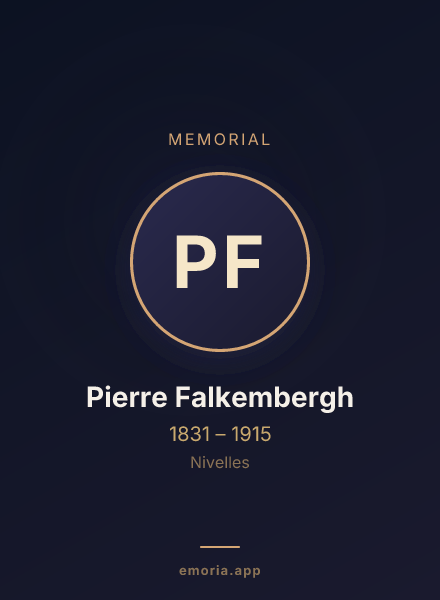 Memorial portrait of Pierre Falkembergh