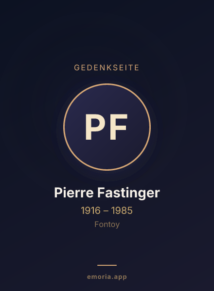 Gedenkportrait von Pierre Fastinger