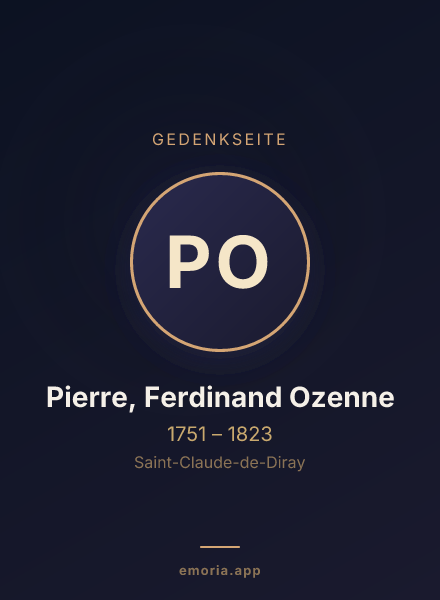 Gedenkportrait von Pierre, Ferdinand Ozenne