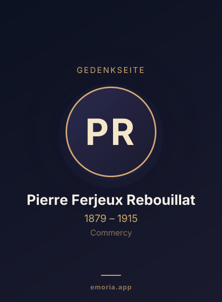 Gedenkportrait von Pierre Ferjeux Rebouillat