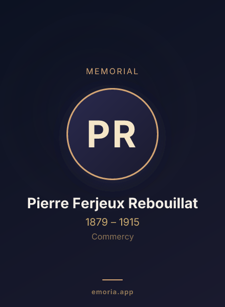 Memorial portrait of Pierre Ferjeux Rebouillat