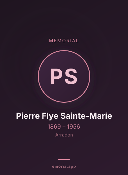 Memorial portrait of Pierre Flye Sainte-Marie
