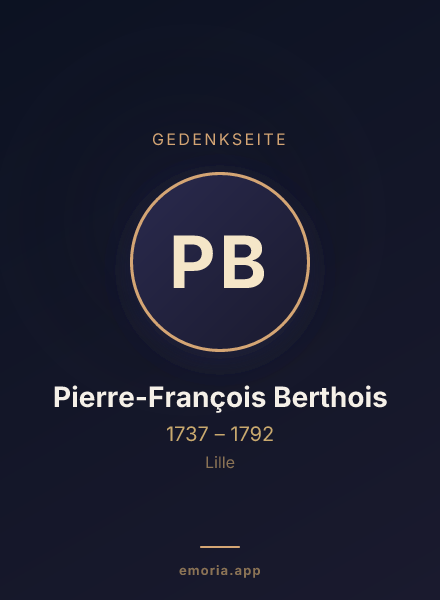 Gedenkportrait von Pierre-François Berthois