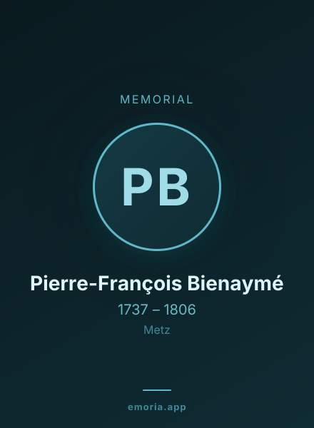 Memorial portrait of Pierre-François Bienaymé