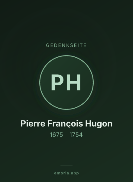 Gedenkportrait von Pierre François Hugon