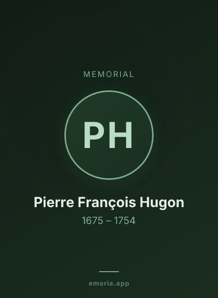 Memorial portrait of Pierre François Hugon
