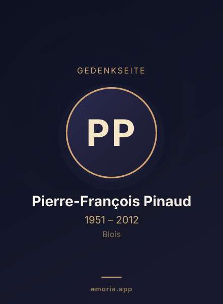 Gedenkportrait von Pierre-François Pinaud