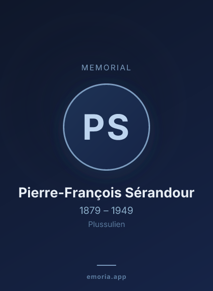 Memorial portrait of Pierre-François Sérandour
