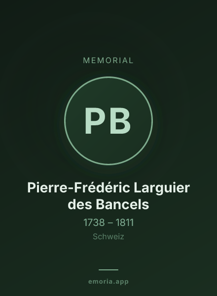 Memorial portrait of Pierre-Frédéric Larguier des Bancels