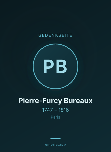 Gedenkportrait von Pierre-Furcy Bureaux