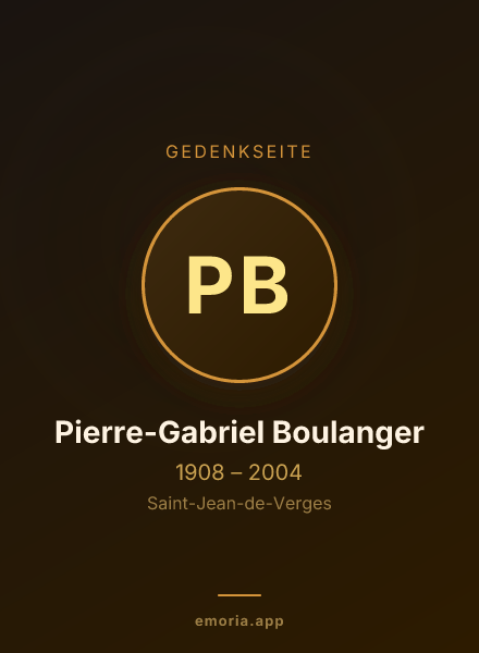 Gedenkportrait von Pierre-Gabriel Boulanger