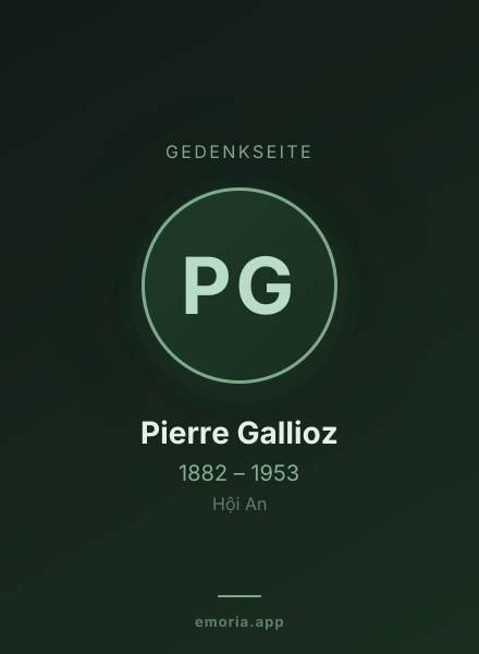 Gedenkportrait von Pierre Gallioz