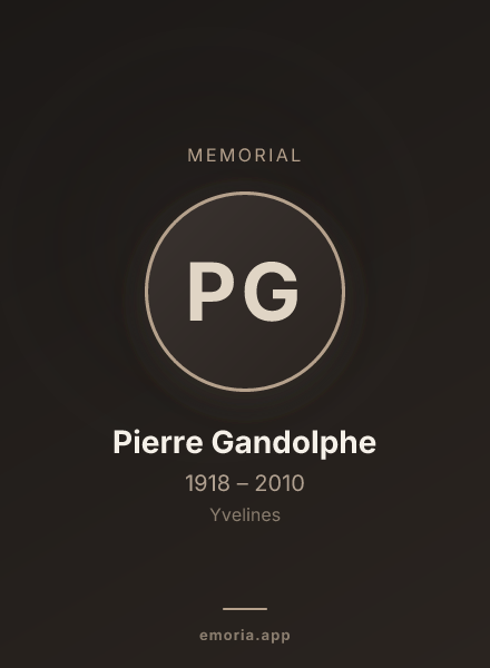 Memorial portrait of Pierre Gandolphe
