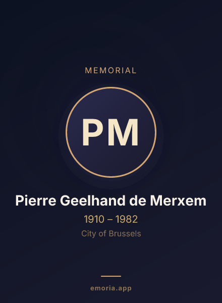 Memorial portrait of Pierre Geelhand de Merxem
