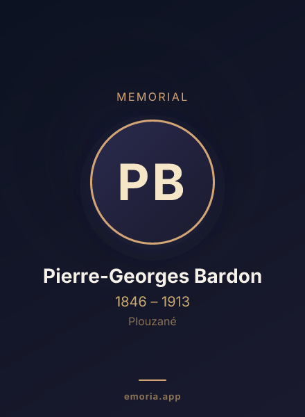 Memorial portrait of Pierre-Georges Bardon