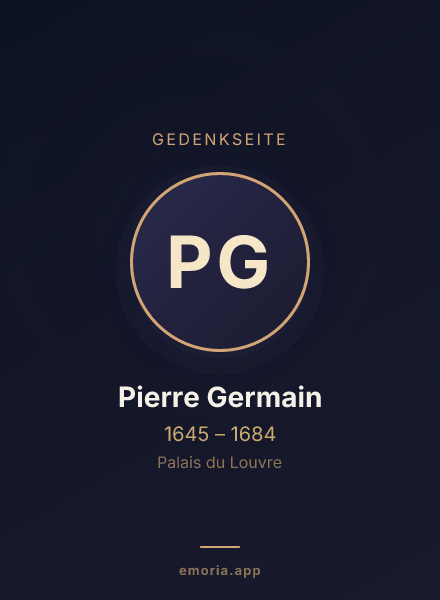 Gedenkportrait von Pierre Germain