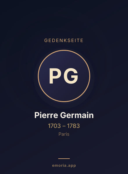 Gedenkportrait von Pierre Germain