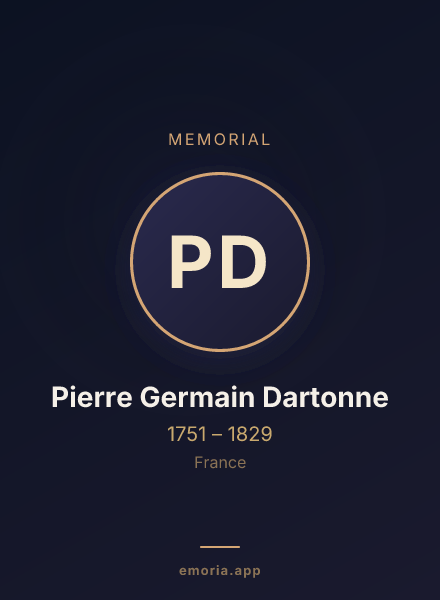 Memorial portrait of Pierre Germain Dartonne