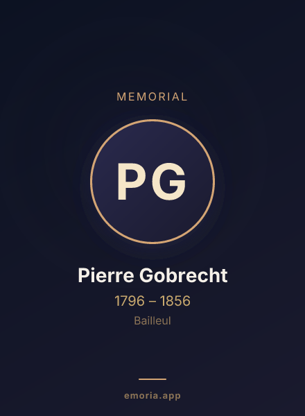 Memorial portrait of Pierre Gobrecht