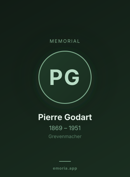 Memorial portrait of Pierre Godart