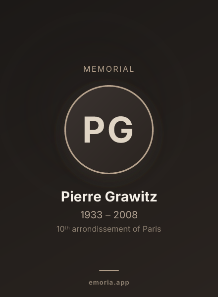 Memorial portrait of Pierre Grawitz