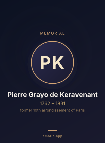 Memorial portrait of Pierre Grayo de Keravenant