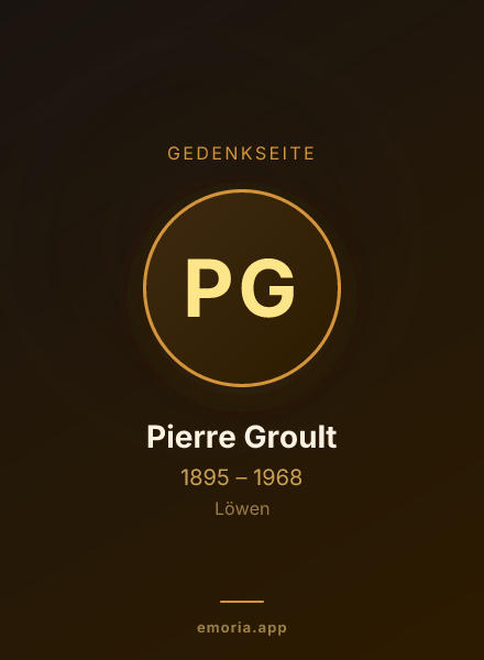 Gedenkportrait von Pierre Groult