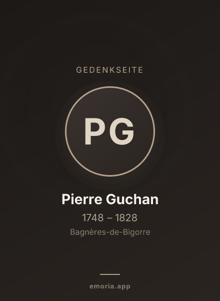 Gedenkportrait von Pierre Guchan