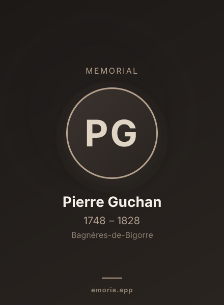 Memorial portrait of Pierre Guchan