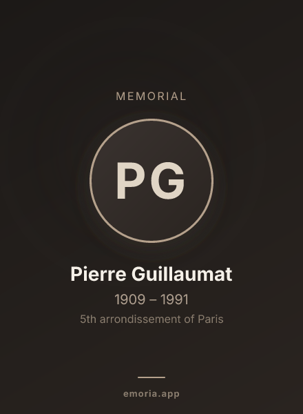 Memorial portrait of Pierre Guillaumat