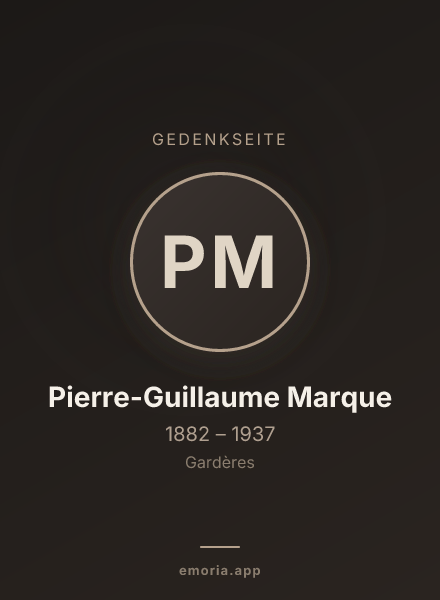 Gedenkportrait von Pierre-Guillaume Marque