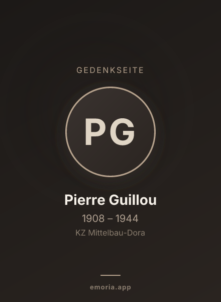 Gedenkportrait von Pierre Guillou